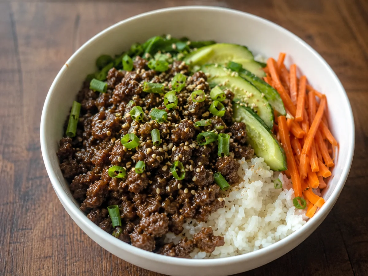 Korean Ground Beef Bowl