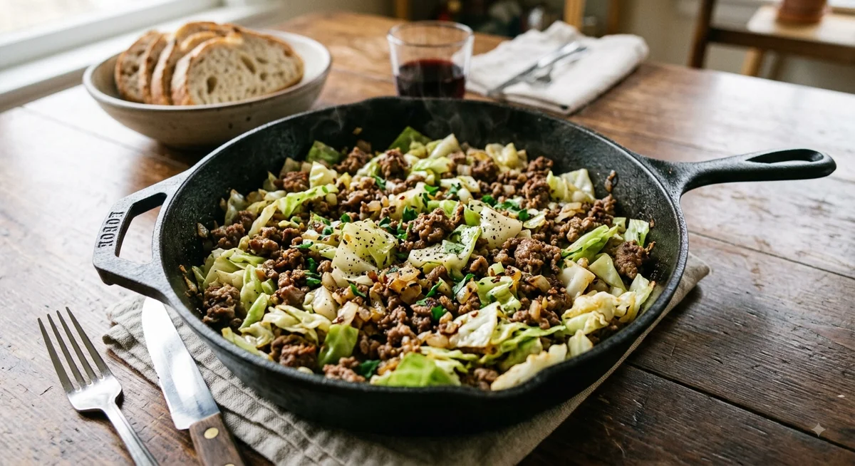 Cabbage and Ground Beef Skillet – Easy One-Pan Dinner