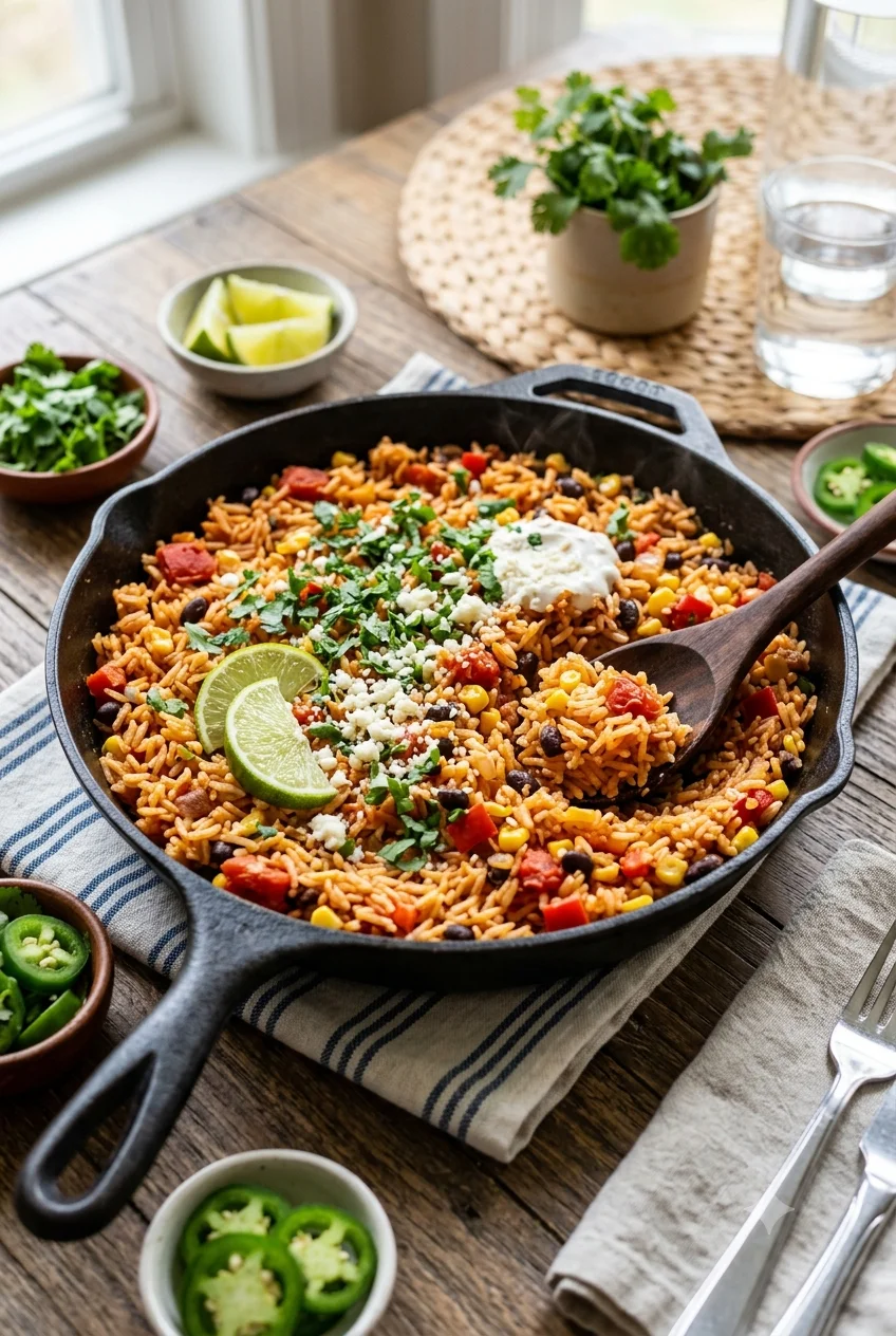 Easy One Pan Mexican Rice (Fluffy Every Time)