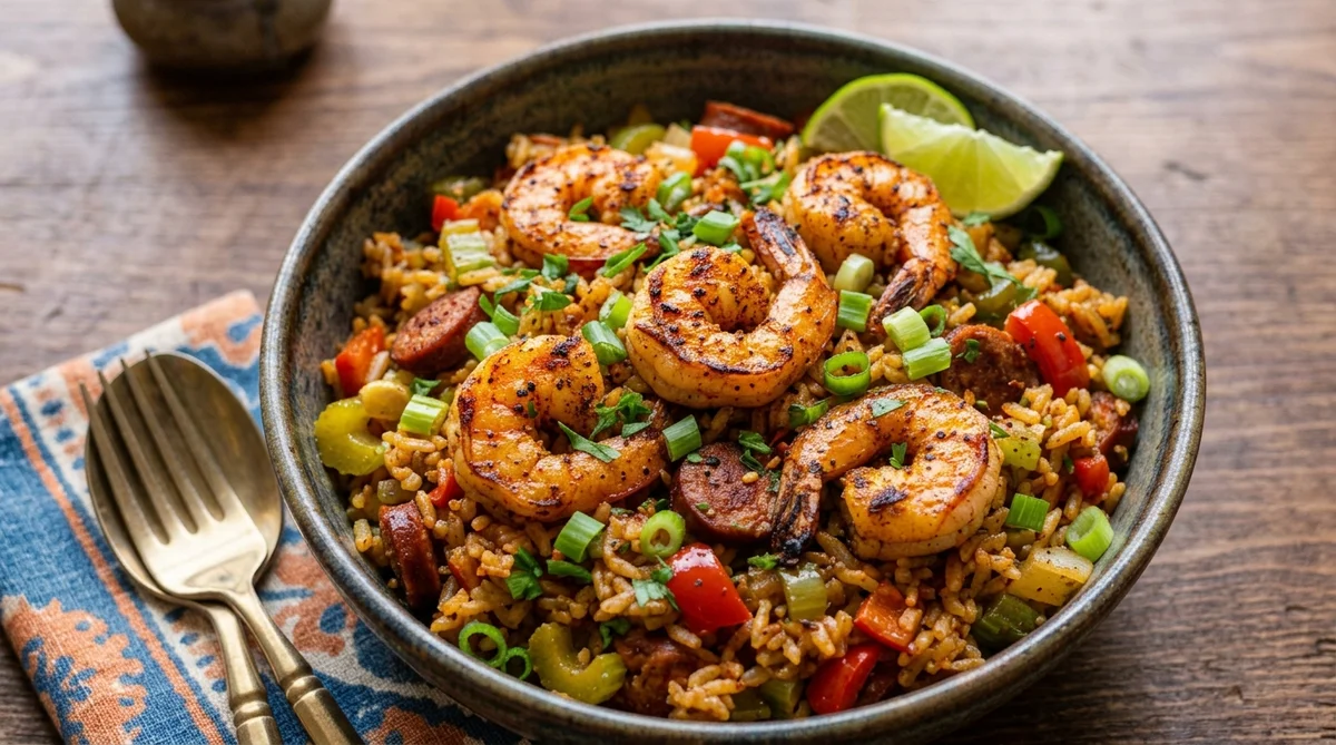 Cajun Shrimp Rice – Easy One-Pan Dinner